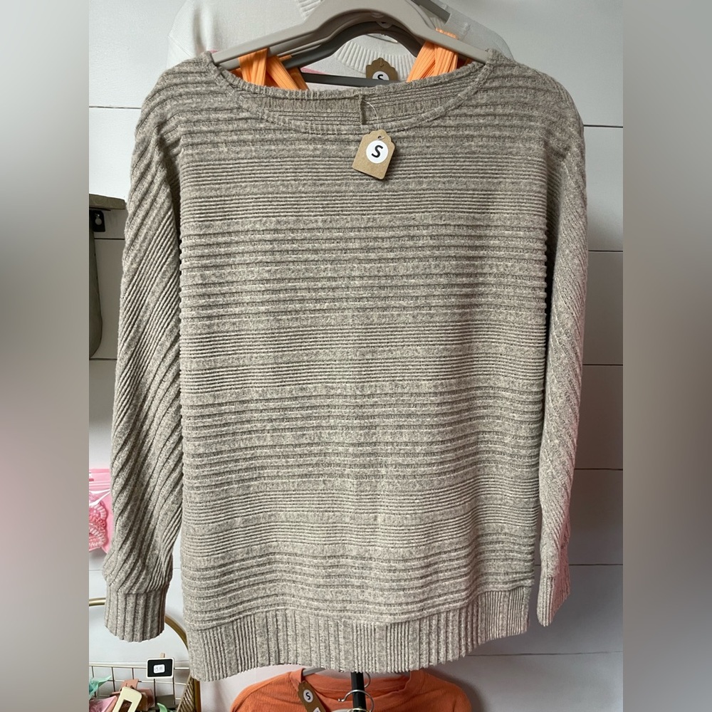 Women's Beige nuetral dolman Sweater